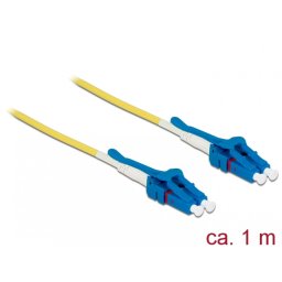 Cablu fibra optica LC - LC Singlemode OS2 Uniboot 1m, Delock 85083