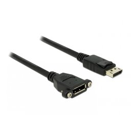 Cablu Displayport 1.2 T-M panel mount 1m Negru, Delock 85114
