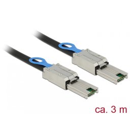Cablu Mini SAS SFF-8088 la Mini SAS SFF-8088 3m, Delock 83736