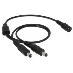 Cablu de alimentare 2 x DC 5.5 x 2.1 mm la 1 x 5.5 x 2.1 mm T-M, Delock 83286