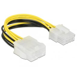 Cablu prelungitor de alimentare 8 pini EPS T-M 0.15m, Delock 85451