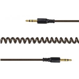 Cablu audio jack stereo 3.5mm spiralat T-T 2m, Gembird CCA-405-6