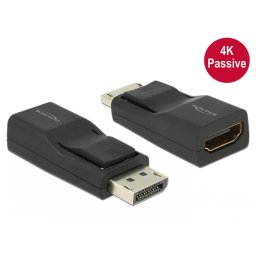 Adaptor Displayport 1.2 la HDMI T-M 4K Pasiv negru, Delock 65685
