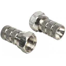 Conector F antena/coaxial (TV) pentru cablu cu diametru 5.0 - 5.2 mm, Delock 65615