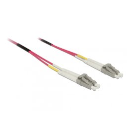 Cablu fibra optica LC- LC Multimode OM4 3m, Delock 84642