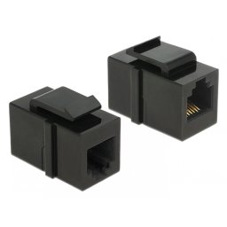 Modul keystone RJ12 M-M cat.3 Negru, Delock 86390