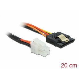 Cablu de alimentare P4 la SATA 15 pini 20cm pentru placa de baza Lenovo, Delock 85519