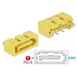 Conector de alimentare SATA 6 Gb/s 8 pini tata, Delock 89886