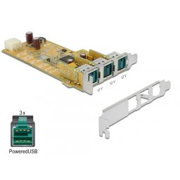 PCI Express PoweredUSB la 3 x USB 12V, Delock 89656