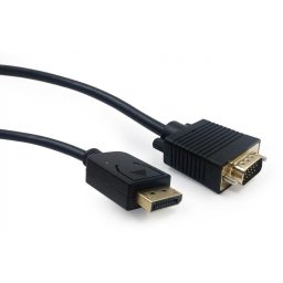 Cablu Displayport la VGA T-T 1.8m Negru, Gembird CCP-DPM-VGAM-6