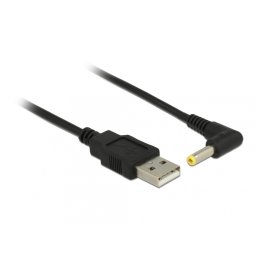 Cablu de alimentare USB la DC 4.0 x 1.7 mm unghi 90 grade 1.5m, Delock 85544