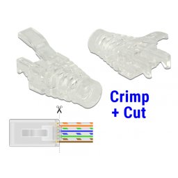 Set 20 bucati mansoane RJ45 Crimp+Cut, Delock 86455