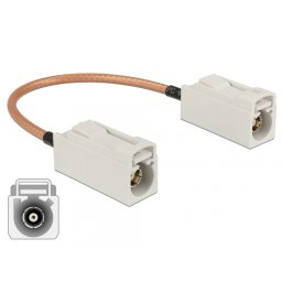 Cablu antena FAKRA B jack la FAKRA B jack RG-316 15 cm, Delock 89674