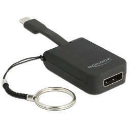 Adaptor USB-C la DisplayPort (DP Alt Mode) 4K 60Hz pentru breloc, Delock 63940