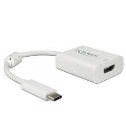 Adaptor USB tip C la HDMI (DP Alt Mode) 4K 60Hz cu HDR T-M Alb, Delock 63937