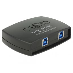 Distribuitor / Switch USB 3.0 2 PC x 1 periferica, Delock 87723