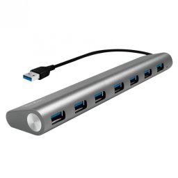 HUB carcasa metalica USB 3.0 cu 7 porturi, Logilink UA0308