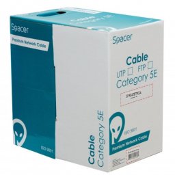Rola cablu de retea RJ45 FTP cat 5e Cu-Al 305m, Spacer SP-RCAT5FTPCCA
