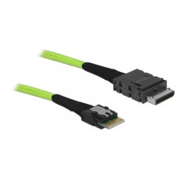 Cablu OCuLink PCIe SFF-8611 la Slim SAS SFF-8654 1m, Delock 85755