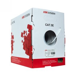 Rola cablu de retea UTP cat 5e material cupru integral 305m, Hikvision DS-1LN5E-S