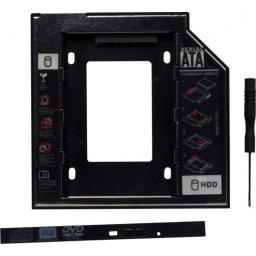 Installation frame (caddy) Slim SATA 5.25" pentru HDD SATA 9.5mm 2.5", Spacer SPR-25DVDI