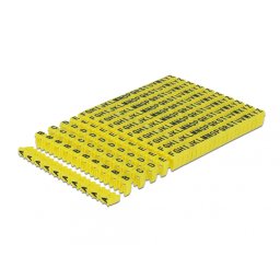 Set 260 buc clipsuri A-Z max. 6mm Galben, Delock 18303