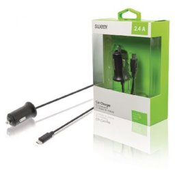 Incarcator auto cu micro USB 1m 2.4A, Sweex CH-008BL