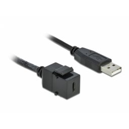 Modul keystone USB 2.0-C la USB-A M-T 25cm, Delock 86378