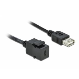 Modul keystone USB 2.0-C la USB-A M-M 0.25m, Delock 86384