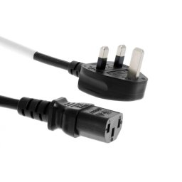 Cablu de alimentare UK la C13 cu siguranta 5A 2m Negru, KPSP2-UK