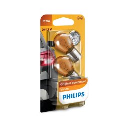 SET 2x Bec auto Philips VISION 12496NAB2 PY21W BAU15s/21W/12V