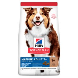 Hill`s SP Canine Mature 7 + Medium cu Miel si Orez, 14 kg
