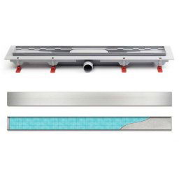Rigola de dus interior cu gratar inox faiantabila Klasic/Floor
