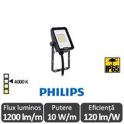 Philips-Proiector LED BVP164 10W alb-neutru