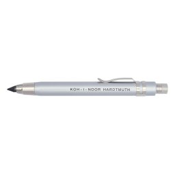 Creion mecanic metalic 5,6mm KOH-I-NOOR, argintiu