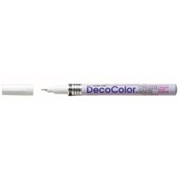Marker cu vopsea 0.8 mm MARVY 130, alb, 12 buc/set