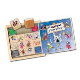 Set stampile din lemn - cavaleri