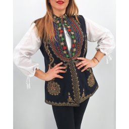 Vesta brodata cu model traditional Ania 2