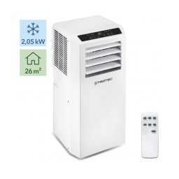 Aer conditionat portabil Trotec PAC 2010 SH, Capacitate 7.000 Btu, Functie incalzire, Telecomanda, Display, Timer, Debit 320mc/o