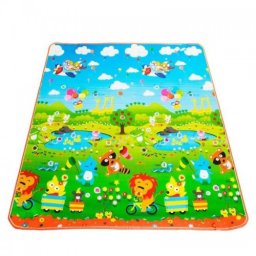 Covoras de joaca termic educativ si interactiv cu doua fete Happy Day 180x150 cm