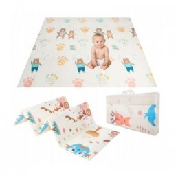 Covoras termic si pliabil cu doua fete XXL Bear 200 x 180 cm