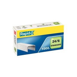 Capse Rapid 24 6 Standard, otel galvanizat, 1000 bucati cutie 24855600