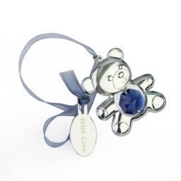 Marturii botez ursulet cu cristale Swarovski pentru fetita sau baietel