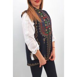 Vesta brodata cu model traditional Ania 2