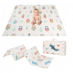 Covoras termic si pliabil cu doua fete XXL Owl 200x150 cm