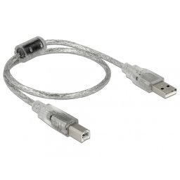 Cablu USB 2.0 A-B upstream T-T 0.5m, Delock 82057