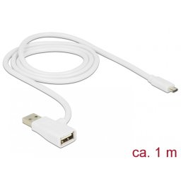 Cablu Quick/Fast Charge (incarcare rapida) USB 2.0 la micro USB-B 1m, Delock 83774*