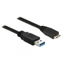 Cablu USB 3.0 la micro USB-B 1m Negru, Delock 85072