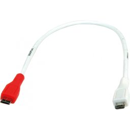 Cablu de incarcare micro USB-B T-T Alb 0.3m, Value 11.99.8307