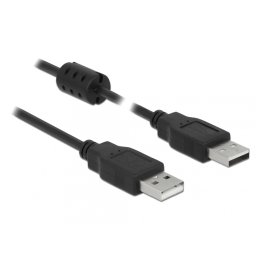 Cablu USB 2.0 tip A T-T 0.5m Negru, Delock 84888